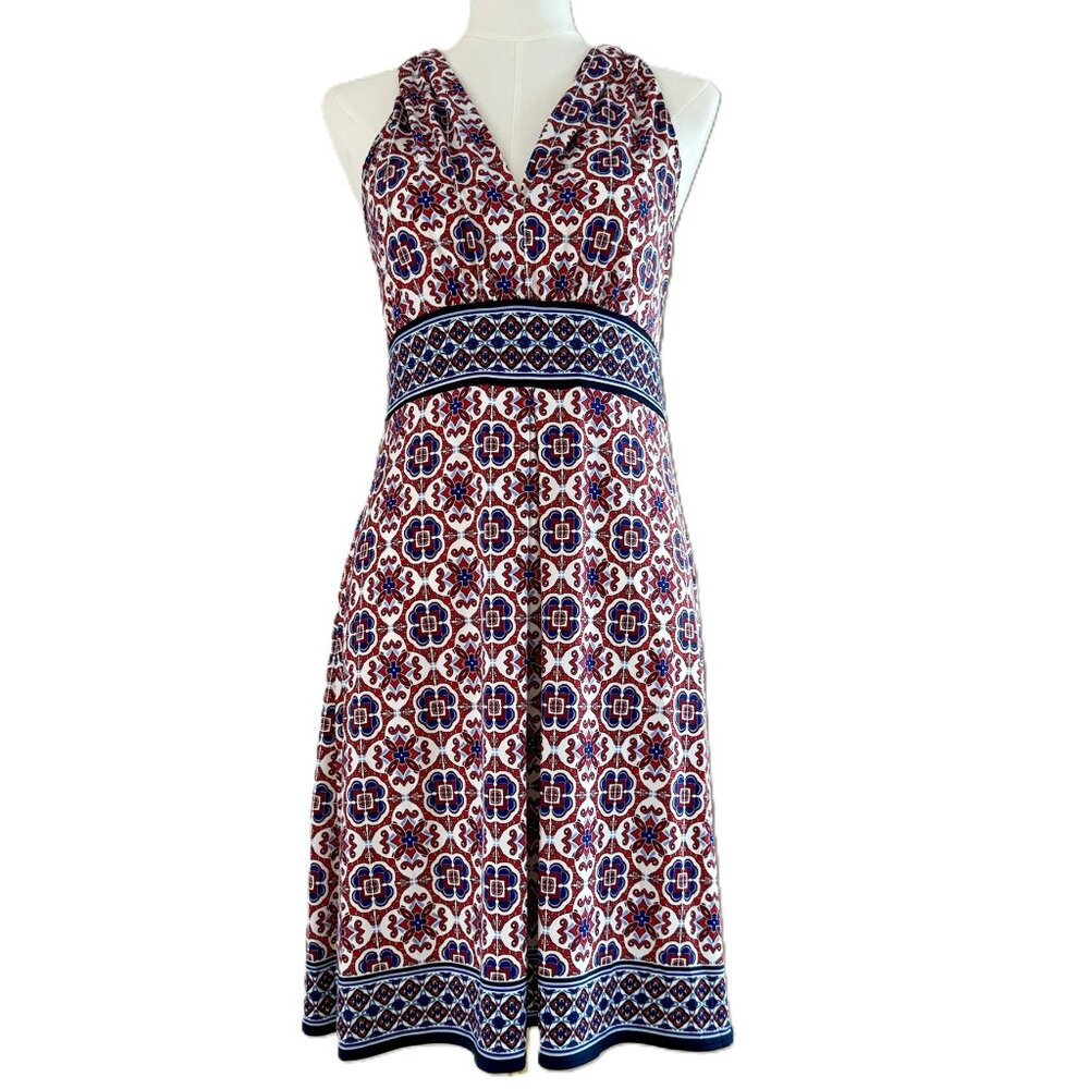 Max Studio | Red White & Blue Short Sundress Sz M - Picture 1 of 4